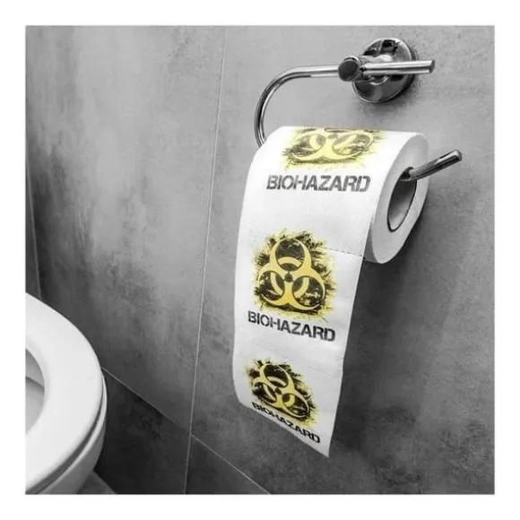 Toalettpappersrulle Biohazard toalettpapper