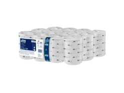 Toalettpapper Tork OptiServe T7 1-lagers vit med hylsa 143,8 m 24 rullar/bricka 472620