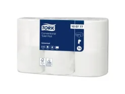 Toalettpapper Tork Universal T4 2-lagers 45m 100777 42 rullar/kvadrat Oblekt 353x118x198mm (42 rullar)