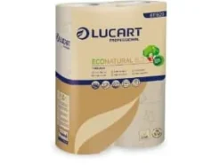 Toiletpapir Lucart Professional Econatural 6,3 Ø12.0cmx27,5m 3-lags med hylse,5 pk x 6 stk/krt