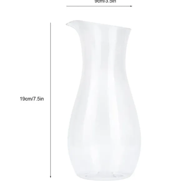 Transparent akryl juiceflaska - elegant dryckesbehållare för bar och hem