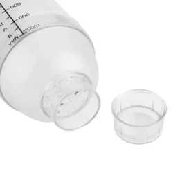 Transparent anti-läckage cocktail shaker mixer med skalverktyg (1000 ml)
