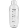 Transparent anti-läckage PC Resin Cocktail Shaker Mixer med Scale Bar Tool (700 ml)