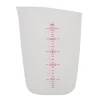 Transparent mjuk silikonmätkopp Visuell halvpermeabel mjölkkopp (250 ml)