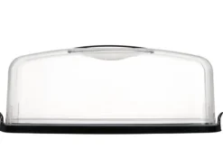 Tårtkupa, rektangulär, svart 38,2x17,5x14,5 cm