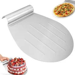 TULEBOLIAN Pizzaspade i rostfritt stål 34x28 cm bricka med handtag