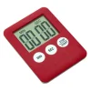 Tunn kökstimer Timer Stor Skärm Digital magnetisk nedräkning - Röd