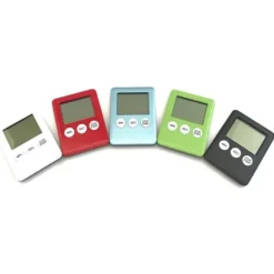 Tunn kökstimer Timer Stor Skärm Digital magnetisk nedräkning - Röd