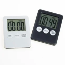 Tunn kökstimer Timer Stor Skärm Digital magnetisk nedräkning - Röd