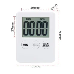 Tunn kökstimer Timer Stor Skärm Digital magnetisk nedräkning - Orange