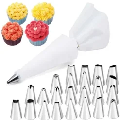 Tyllset – 24st Spritstyllar, Spritspåse Koppling – Cake Tool