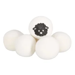 Ulltorkbollar set, 7 cm, Vit