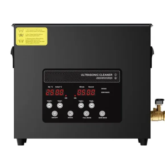 Ultraljudsrengörare 6L, Rengöringsmaskin med Korgvärmare och Timer, 180W Effekt