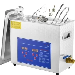 Ultraljudsrengöringsmaskin, 6L kapacitet, ultraljudseffekt 180W, värmeeffekt 300W, 40kHz frekvens, spänning 220V