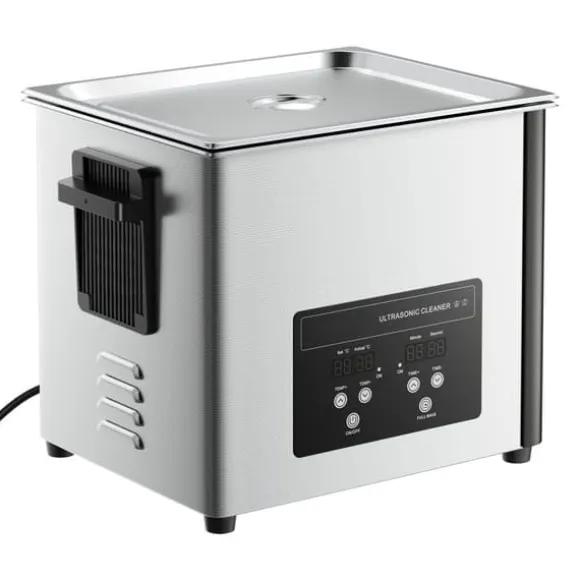 Ultraljudstvätt 10 L - Ultraljudsrengörare - 40 kHz - 180 W - Digital Display - Rengöringskorg - Rostfritt Stål