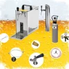 Underräknare komplett set, Öltapp, PYGMY 25 LE, 1-sidigt torrkylare, 30 liter / h, inkl dispenser, Green Line, KEG:Type M