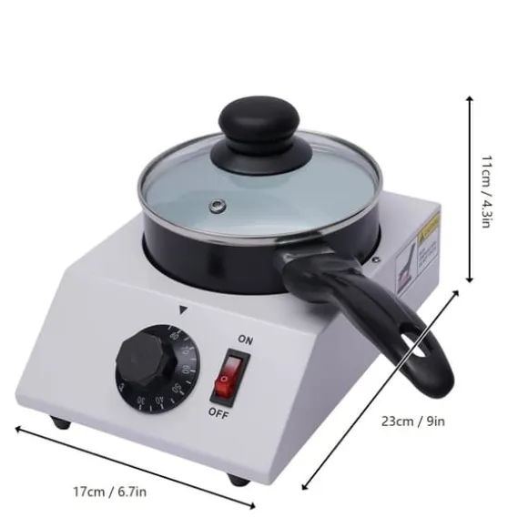 Uppvärmd chokladsmältgryta, elektrisk tempereringsmaskin, non-stick, 40 W, 220 V