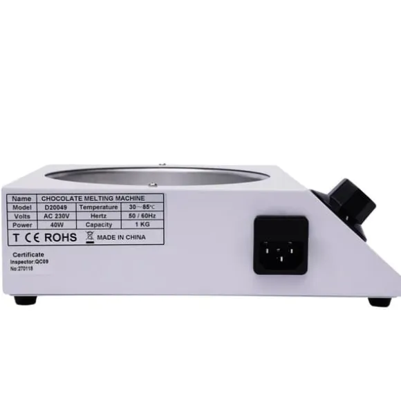 Uppvärmd chokladsmältgryta, elektrisk tempereringsmaskin, non-stick, 40 W, 220 V