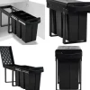 Utdragbar sophink mjuk stängning 36 L - Inbyggd Sophink - Inbyggda Sophinkar - Home & Living