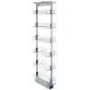 Utdragbart Köksskafferi med Justerbar Höjd– 46 cm (D) x 170-195 cm (H) | Mjuk stängning | MonsterShop
