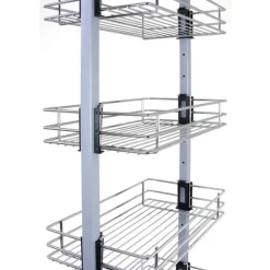 Utdragbart Köksskafferi med Justerbar Höjd– 46 cm (D) x 170-195 cm (H) | Mjuk stängning | MonsterShop