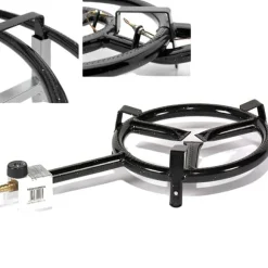 Utomhus Paellero Brännare, Miljövänlig Konstruktion, Hög Flödeskapacitet,Q600 - Ø 60 cm