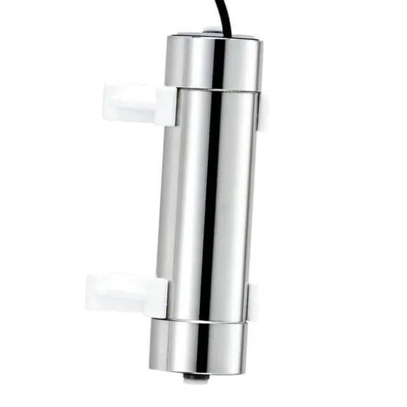 UV-vattenrenare - UV-vattenfilter - 8 W - 3,8 l/min (1 GPM) - 220 V - Hölje i rostfritt stål - Kvartshylsa - För hela huset