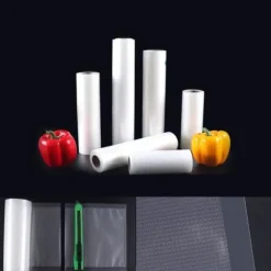 Vakuumpåsar Paket med 2 rullar 20x500cm, Matvakuumpåse för vakuumapparat, matsparare och sous vide
