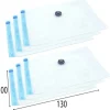 Vakuumpåsar vakuumpåse för kläder sängkläder tröjor set med 6 delar 130x100 cm