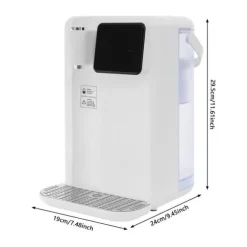 Varmvatten-dispenser - Bordsmodell vattenkokare - 3 l - 2200 W - LED-display - Justerbar temperatur - Snabb uppvärmning - Vit