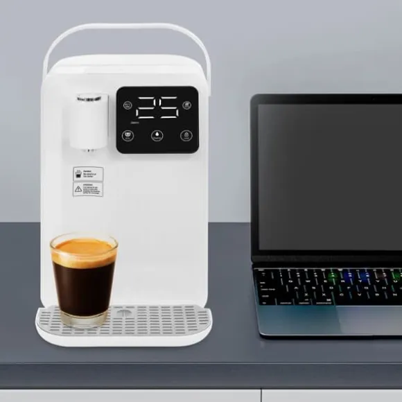 Varmvatten-dispenser - Bordsmodell vattenkokare - 3 l - 2200 W - LED-display - Justerbar temperatur - Snabb uppvärmning - Vit