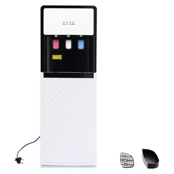 Vattenautomat - Golvstående vattendispenser - Bottenmatad - Kallt 10–15°C, varmt 85–95°C - 500W/90W - 220V - Vit