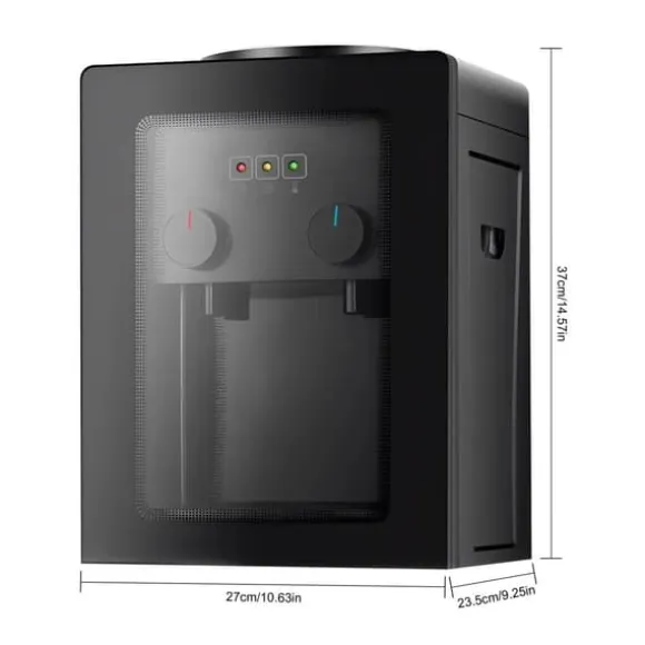 Vatten dispenser, Snabb uppvärmningsfunktion, Lätt att rengöra design,svart