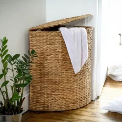 Vattenhyacint hörntvättkorg - H66 cm