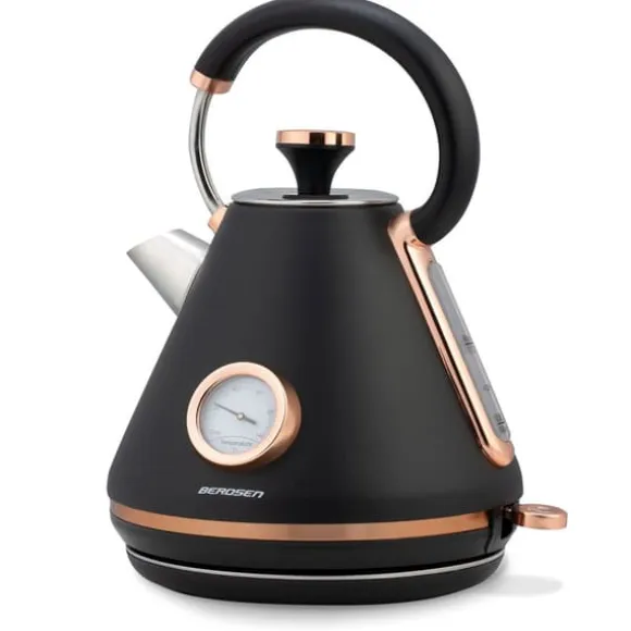 Vattenkokare med termometer 1,7L Berdsen BD-701 svart