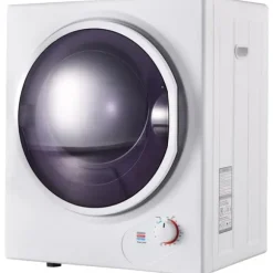 Väggmonterad torktumlare 2,5 kg, 200 min timer, dubbel filter, PTC-keramik, rostfritt, 65°C