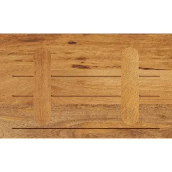 vidaXL Bordsskiva 50x20x3,8 cm rektangulär massivt mango-trä