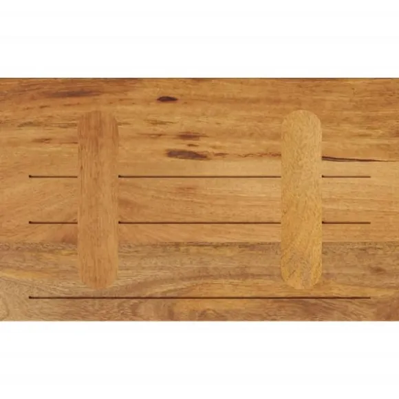 vidaXL Bordsskiva 50x40x3,8 cm rektangulär massivt mango-trä