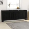 vidaXL Elementskydd MDF svart 205 cm - Tillbehör till värmeelement