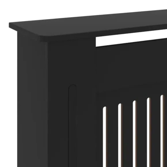 vidaXL Elementskydd MDF svart 205 cm - Tillbehör till värmeelement