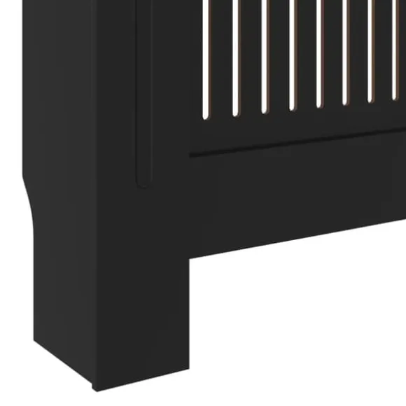 vidaXL Elementskydd MDF svart 205 cm - Tillbehör till värmeelement