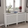 vidaXL Elementskydd 2 st vit 172x19x81,5 cm MDF - Tillbehör till värmeelement