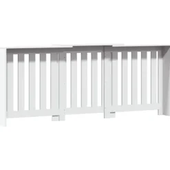 vidaXL Elementskydd vit 205x21,5x83,5 cm konstruerat trä
