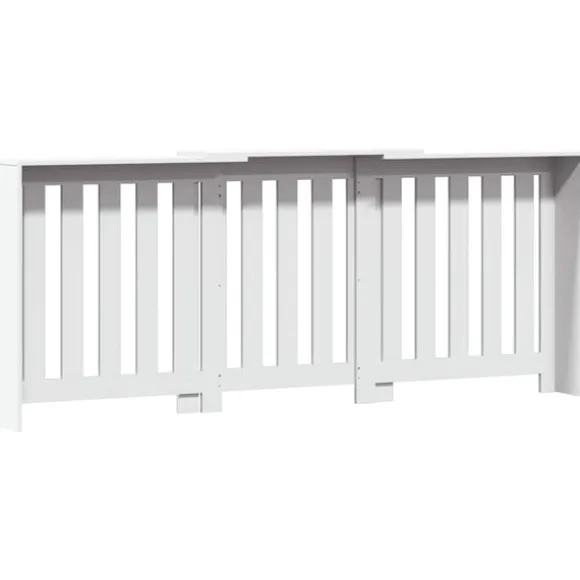 vidaXL Elementskydd vit 205x21,5x83,5 cm konstruerat trä