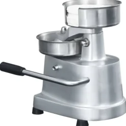 vidaXL Hamburgerpress med 500 pappersark aluminium 10 cm - Köksverktyg & köksgeråd