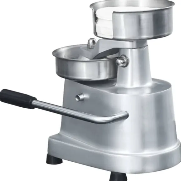 vidaXL Hamburgerpress med 500 pappersark aluminium 10 cm - Köksverktyg & köksgeråd