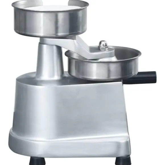 vidaXL Hamburgerpress med 500 pappersark aluminium 13 cm - Köksverktyg & köksgeråd