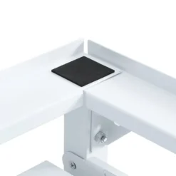 vidaXL Piedestal till tvättmaskin med utdragbara hyllor vit