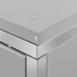 vidaXL Skjul till fyra sopkärl 276,5x77,5x112,5 cm rostfritt stål - Ställningar till sopkärl