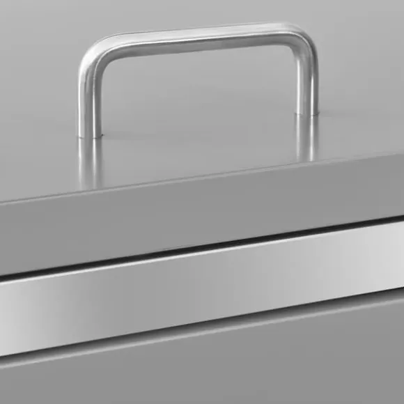vidaXL Skjul till fyra sopkärl 276,5x77,5x112,5 cm rostfritt stål - Ställningar till sopkärl